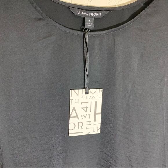 41 Hawthorn Mixed Media Black Tunic - Picture 4 of 5